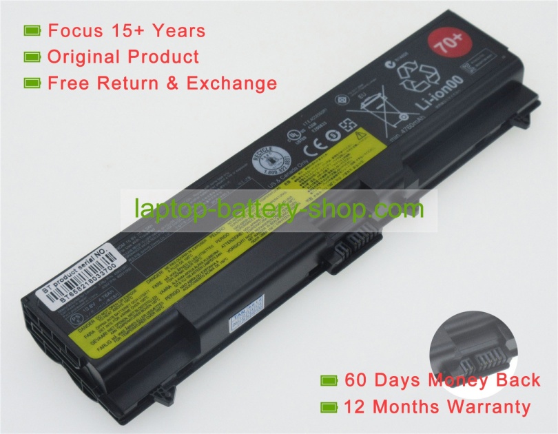 Lenovo 42T4751, 42T4791 10.8V 5200mAh replacement batteries - Click Image to Close