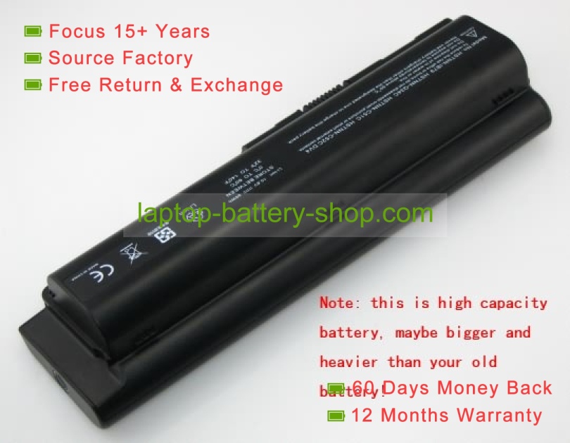 Hp 484170-002, 484171-001 10.8V 8800mAh replacement batteries - Click Image to Close