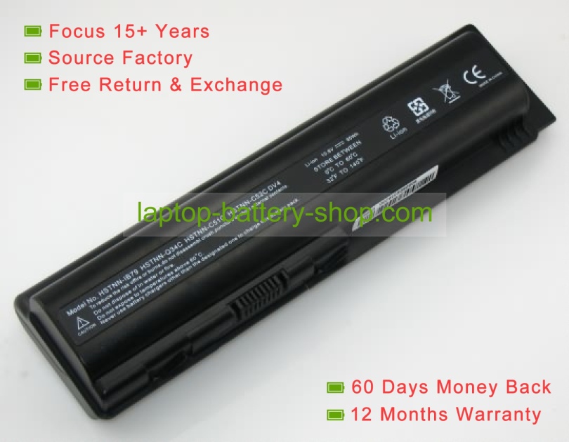 Hp 484170-002, 484171-001 10.8V 8800mAh replacement batteries - Click Image to Close