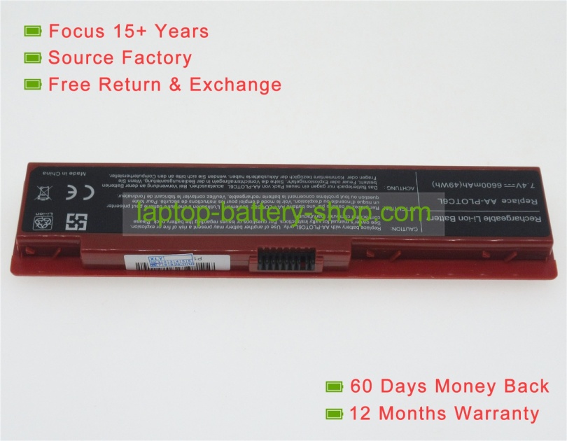 Samsung AA-PB0VC6W, AA-PLOTC6T/E 7.4V 6600mAh replacement batteries - Click Image to Close