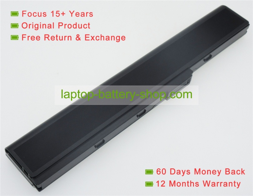 Asus A32-K52, A42-K52 10.8V 4400mAh replacement batteries - Click Image to Close