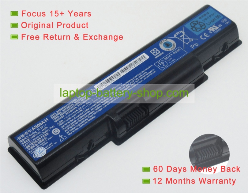 Acer AS09A56, AS09A75 11.1V 4400mAh replacement batteries - Click Image to Close