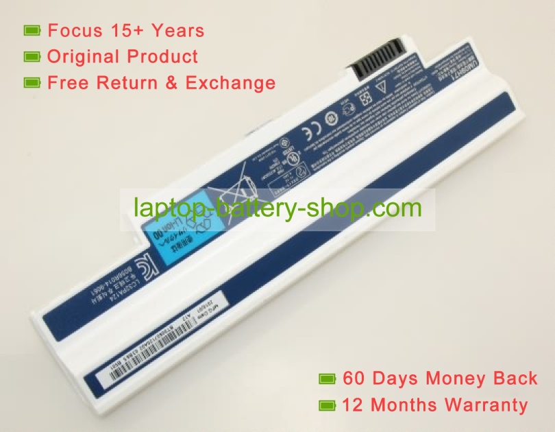 Acer UM09H31, UM09H41 10.8V 4400mAh replacement batteries - Click Image to Close
