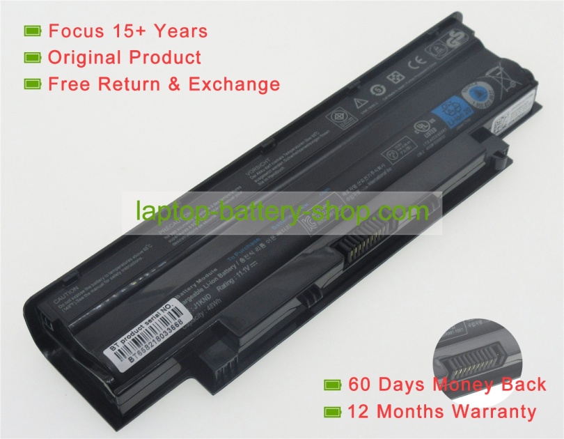 Dell J1KND, 04YRJH 11.1V 4400mAh replacement batteries - Click Image to Close