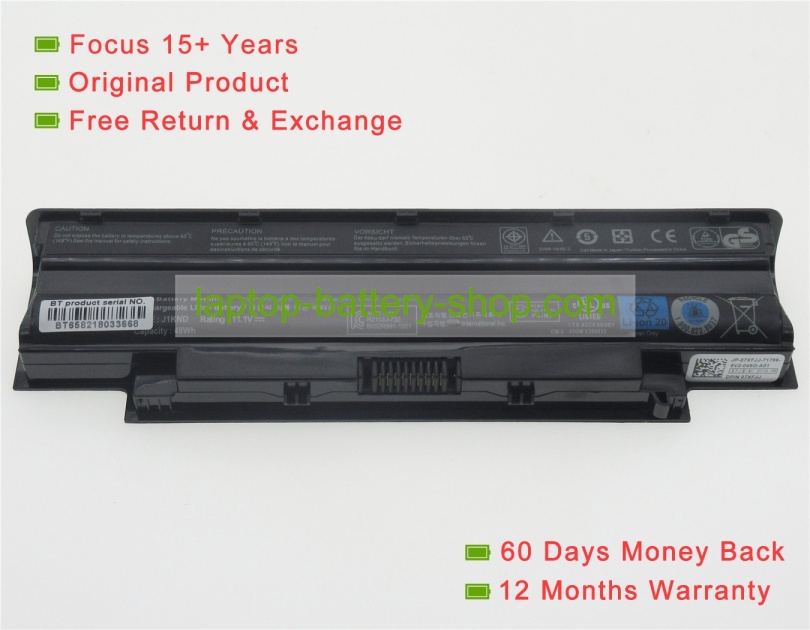 Dell J1KND, 04YRJH 11.1V 4400mAh replacement batteries - Click Image to Close