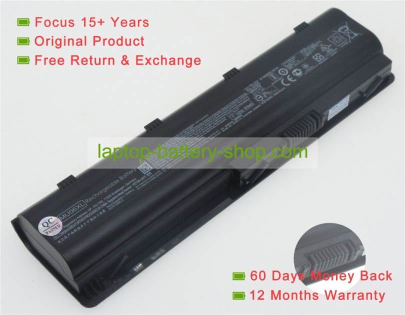 Hp MU06, 593553-001 10.8V 5000mAh replacement batteries - Click Image to Close