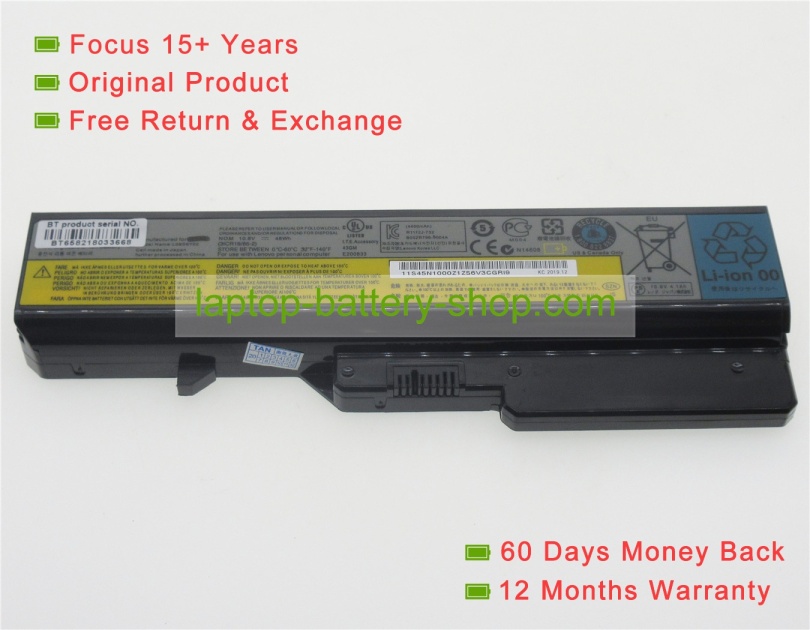 Lenovo L09S6Y02, L09M6Y02 10.8V 4760mAh replacement batteries - Click Image to Close