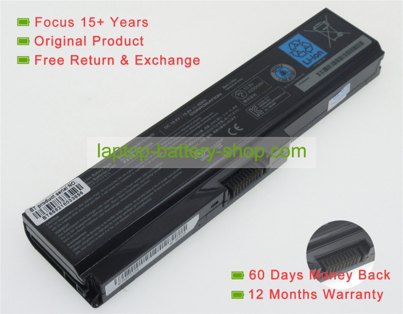 Toshiba PA3818U-1BRS, PA3780U 10.8V 4400mAh replacement batteries - Click Image to Close