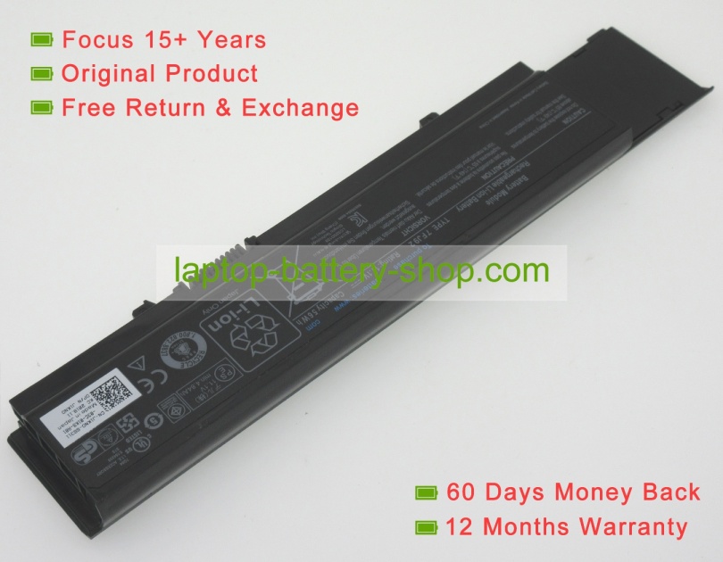 Dell 7FJ92, 4JK6R 11.1V 5045mAh replacement batteries - Click Image to Close