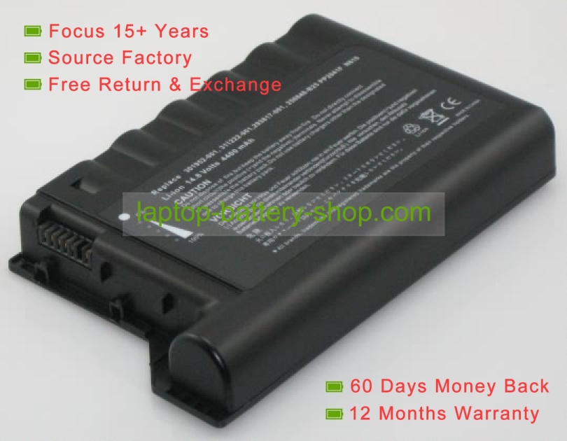 Compaq 232633-001, 229783-001 14.8V 4400mAh replacement batteries - Click Image to Close