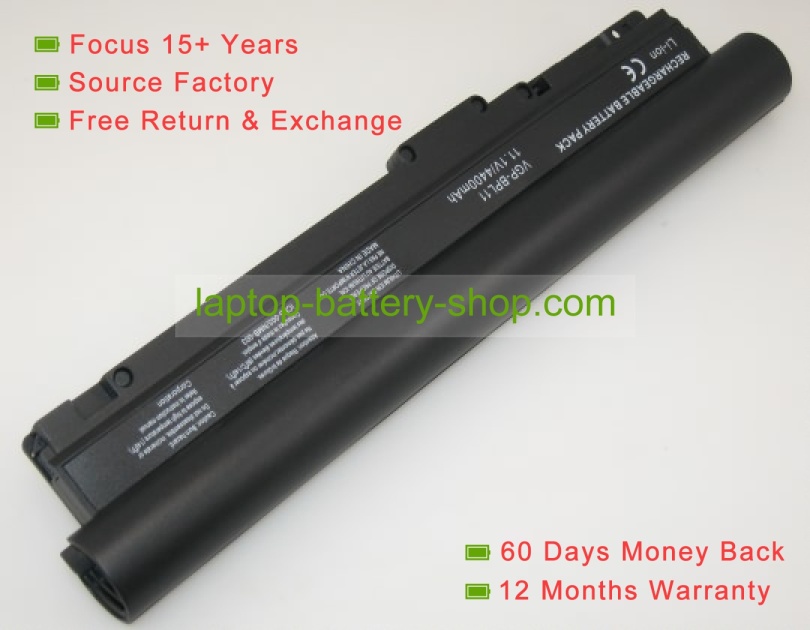 Sony VGP-BPL11, VGP-BPX11 11.1V 4400mAh replacement batteries - Click Image to Close