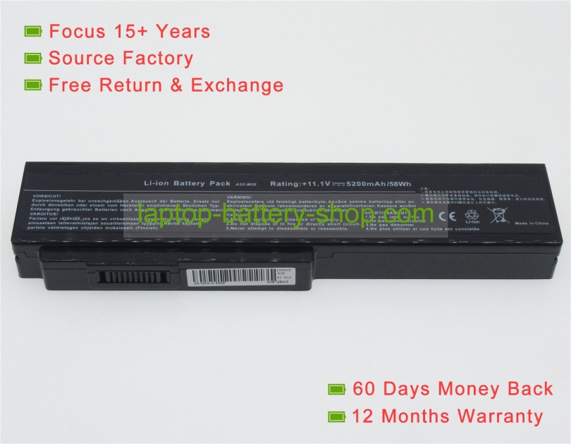 Asus 15G10N373800, L072051 11.1V 4400mAh replacement batteries - Click Image to Close