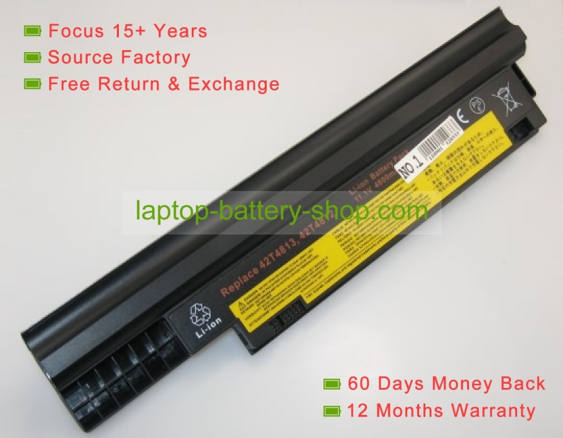 Lenovo 42T4806, 42T4812 11.1V 4400mAh replacement batteries - Click Image to Close