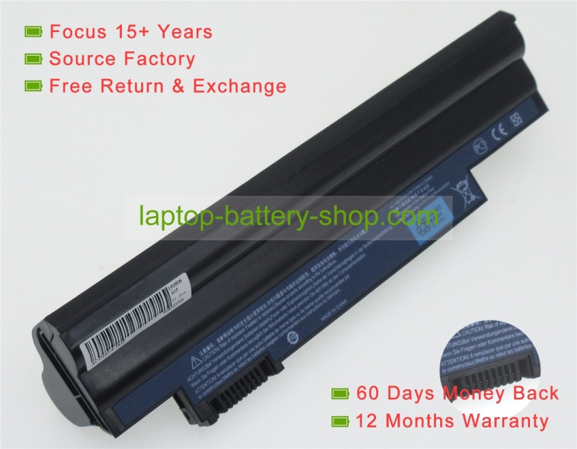 Acer AL10A31, D260, D260E 11.1V 4400mAh replacement batteries - Click Image to Close