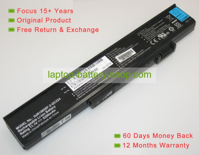 Medion W34X48LB, 40018350 10.8V 5200mAh replacement batteries - Click Image to Close