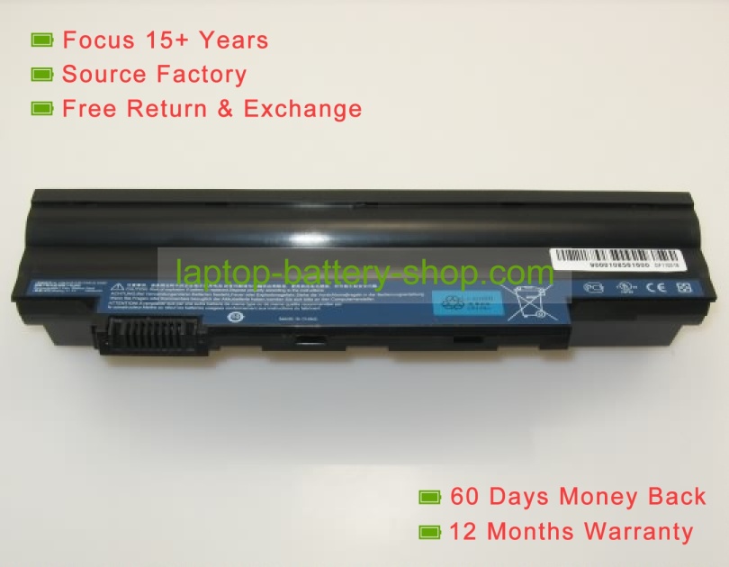Acer LC.BTP00.129, LC.BTP00.128 11.1V 6600mAh replacement batteries - Click Image to Close