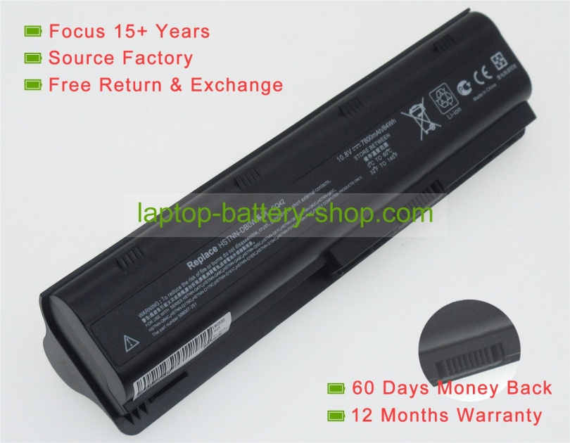 Hp MU06, 593553-001 11.1V 6600mAh replacement batteries - Click Image to Close