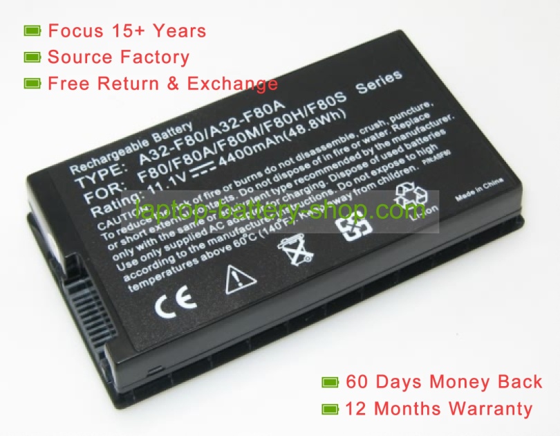 Asus 90-NM81B1000Y, 70-NM81B1500Z 11.1V 4400mAh replacement batteries - Click Image to Close