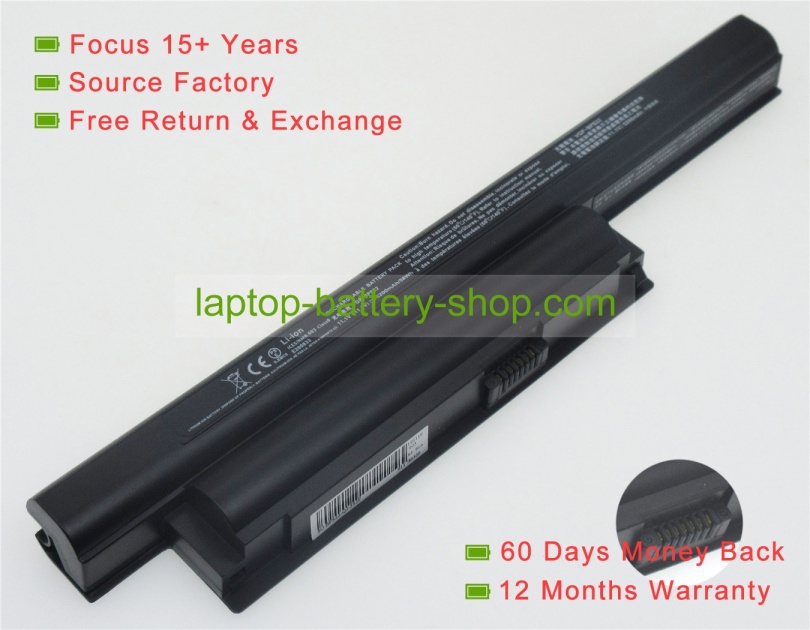 Sony VGP-BPS22, VGP-BPS22A 11.1V 4400mAh replacement batteries - Click Image to Close