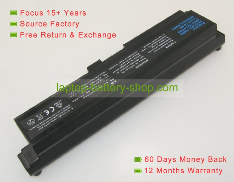 Toshiba PA3780U, PABAS215 10.8V 8800mAh replacement batteries - Click Image to Close