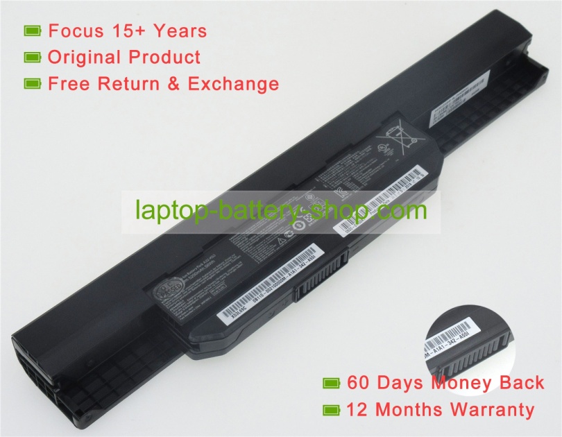 Asus A32-K53, A42-K53 10.8V 5200mAh replacement batteries - Click Image to Close