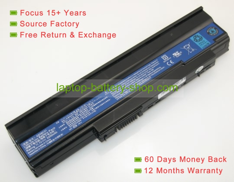 Acer GRAPE32, AS09C71 11.1V 4400mAh replacement batteries - Click Image to Close