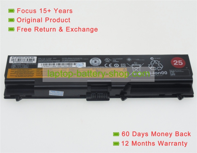 Lenovo 42T4751, 42T4791 14.4V 2200mAh replacement batteries - Click Image to Close