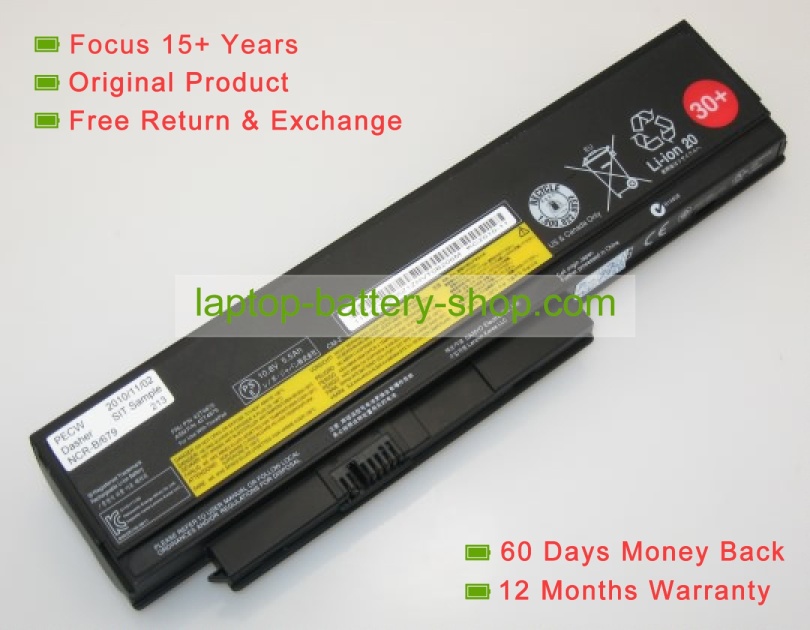 Lenovo 0A36282, 42T4861 10.8V 5200mAh replacement batteries - Click Image to Close