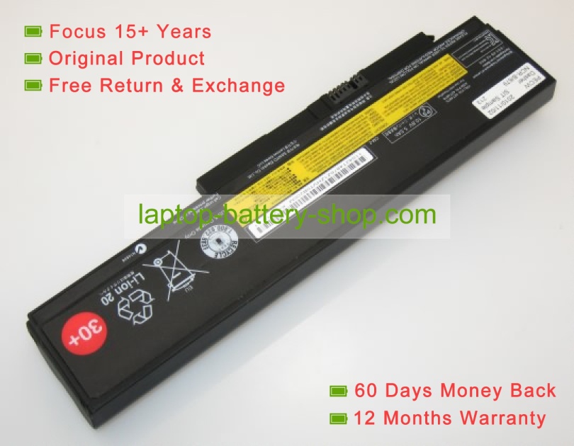 Lenovo 0A36282, 42T4861 10.8V 5200mAh replacement batteries - Click Image to Close