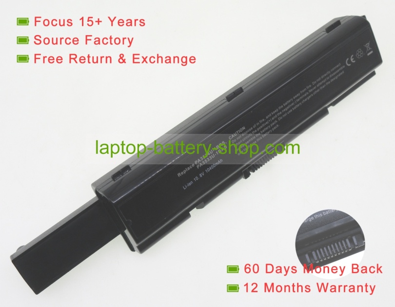 Toshiba PABAS098, PA3533U-1BRS 10.8V 8800mAh replacement batteries - Click Image to Close