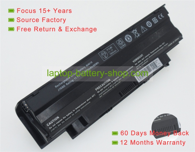 Dell J4XDH, 312-0233 11.1V 6600mAh replacement batteries - Click Image to Close