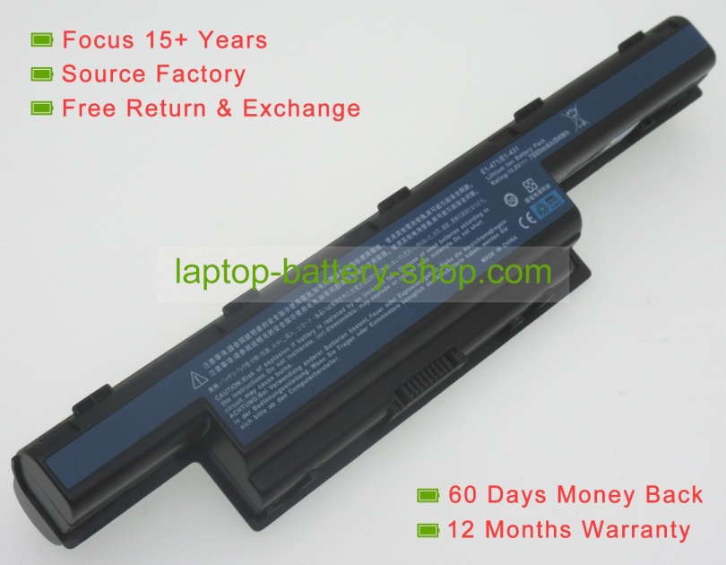 Acer AS10D51, AS10D41 10.8V 7800mAh replacement batteries - Click Image to Close