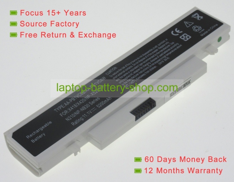 Samsung AA-PB1VC6B, AA-PB1VC6W 11.1V 4400mAh replacement batteries - Click Image to Close