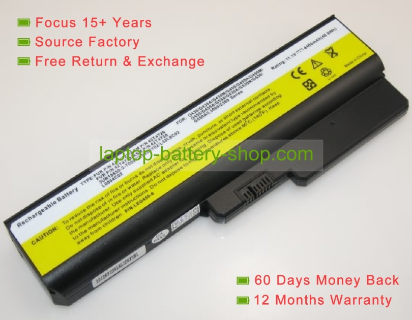 Lenovo L08O6C02, 51J0226 11.1V 4800mAh replacement batteries - Click Image to Close