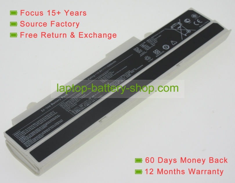 Asus 07G016FS1875, 90-OA001B2400Q 10.8V 5200mAh replacement batteries - Click Image to Close