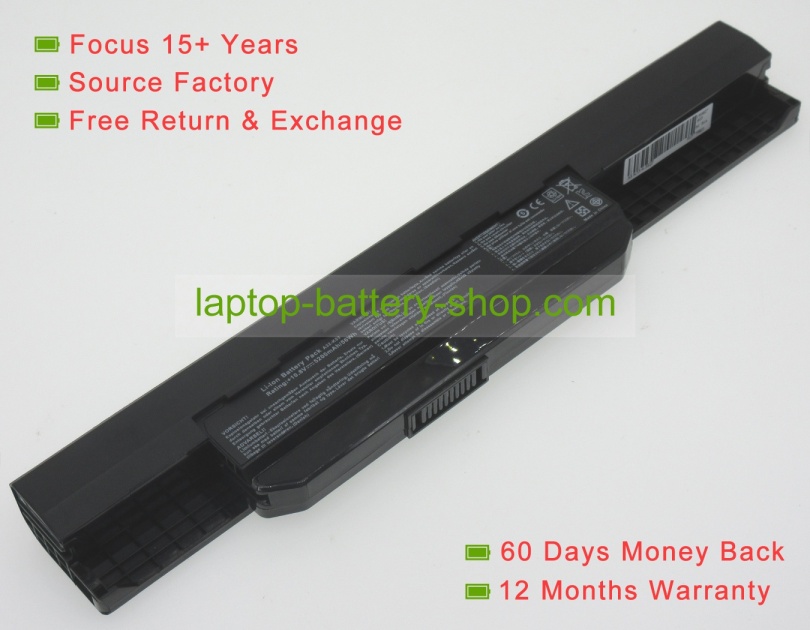 Asus A41-K53, A31-K53 10.8V 4400mAh replacement batteries - Click Image to Close