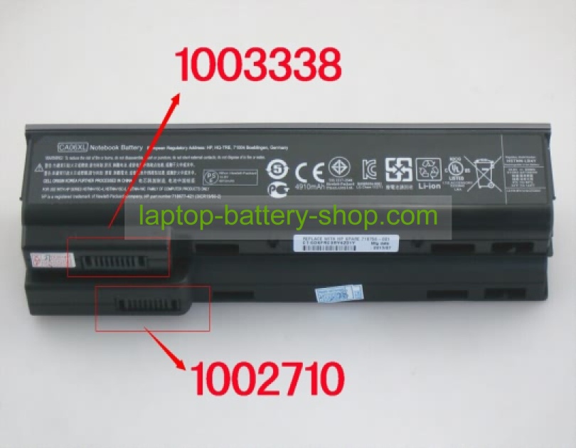 Hp CC06, 628668-001 11.10V,or10.8V 5000mAh replacement batteries - Click Image to Close