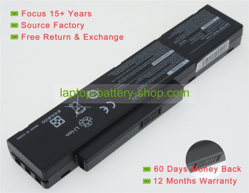 Benq SQU-701, SQU-712 11.1V 4400mAh replacement batteries - Click Image to Close