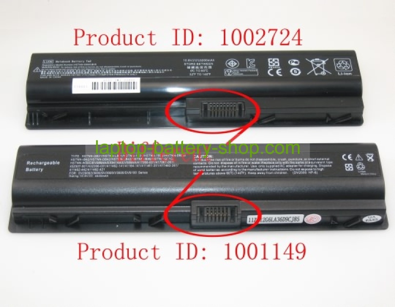 Hp HSTNN-DB0Q, WD547AA 11.1V 4400mAh replacement batteries - Click Image to Close