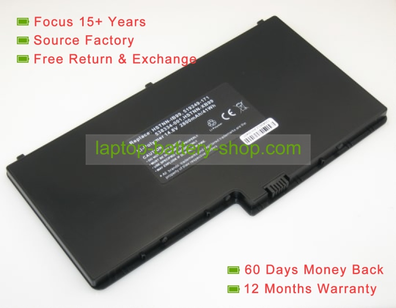 Hp 538334-001, HSTNN-q41c 14.8V 2800mAh replacement batteries - Click Image to Close