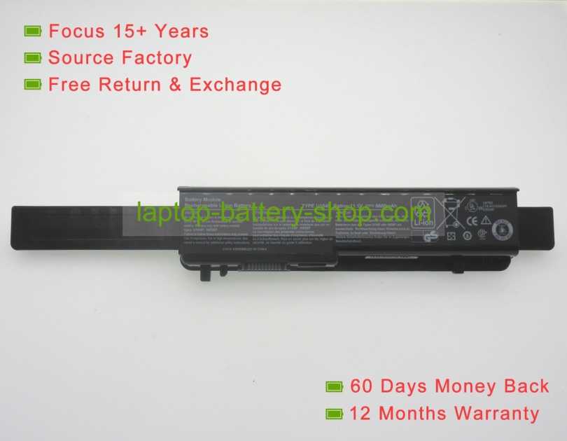 Dell W077P, Y067P 11.1V 6600mAh replacement batteries - Click Image to Close