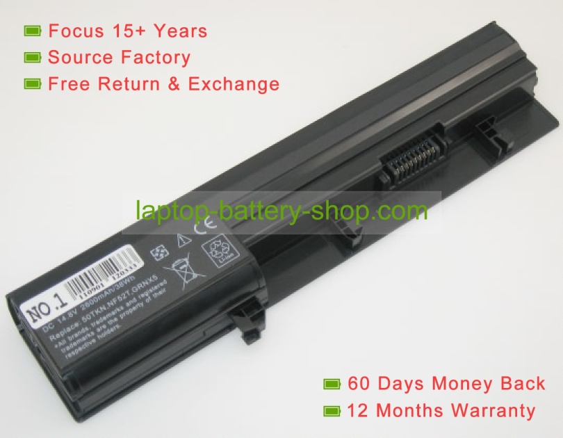 Dell 50TKN, GRNX5 14.8V 2200mAh replacement batteries - Click Image to Close