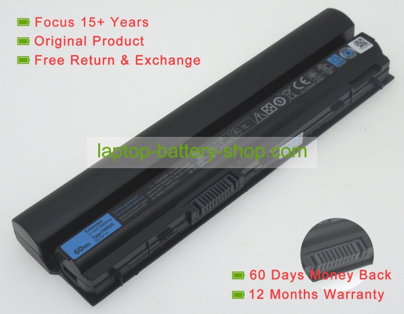 Dell 312-1242, K4CP5 11.1V 5100mAh replacement batteries - Click Image to Close