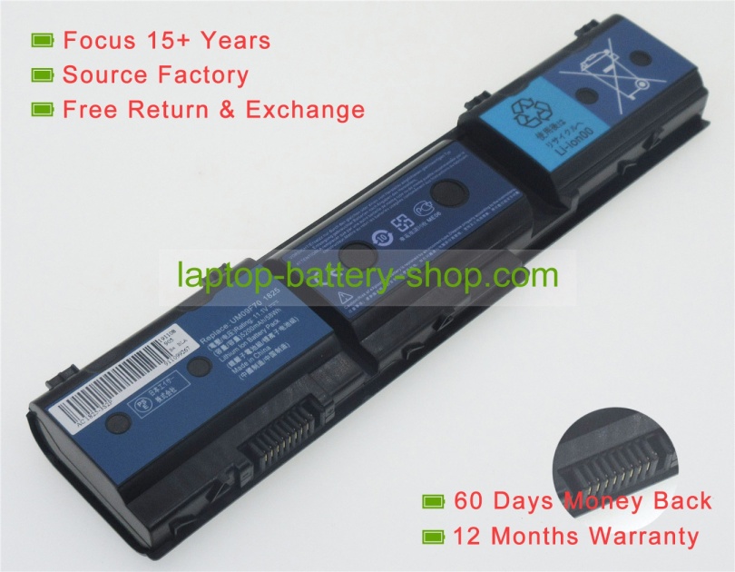 Acer UM09F36, UM09F70 11.1V 4400mAh replacement batteries - Click Image to Close