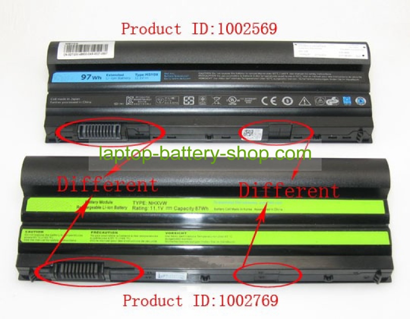 Dell N3X1D, PRRRF 11.1V 7800mAh replacement batteries - Click Image to Close