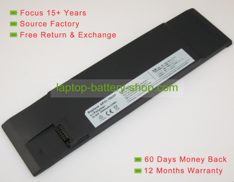 Asus AP31-1008P, AP32-1008P 10.95V 2900mAh replacement batteries - Click Image to Close