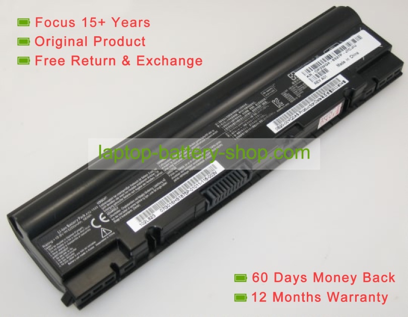 Asus Eee PC 1225, 1015E 10.8V 5200mAh replacement batteries - Click Image to Close
