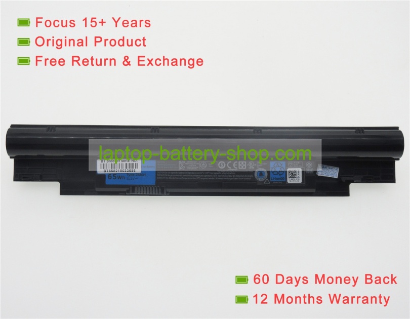 Dell 268X5, N2DN5 11.1V 5900mAh replacement batteries - Click Image to Close