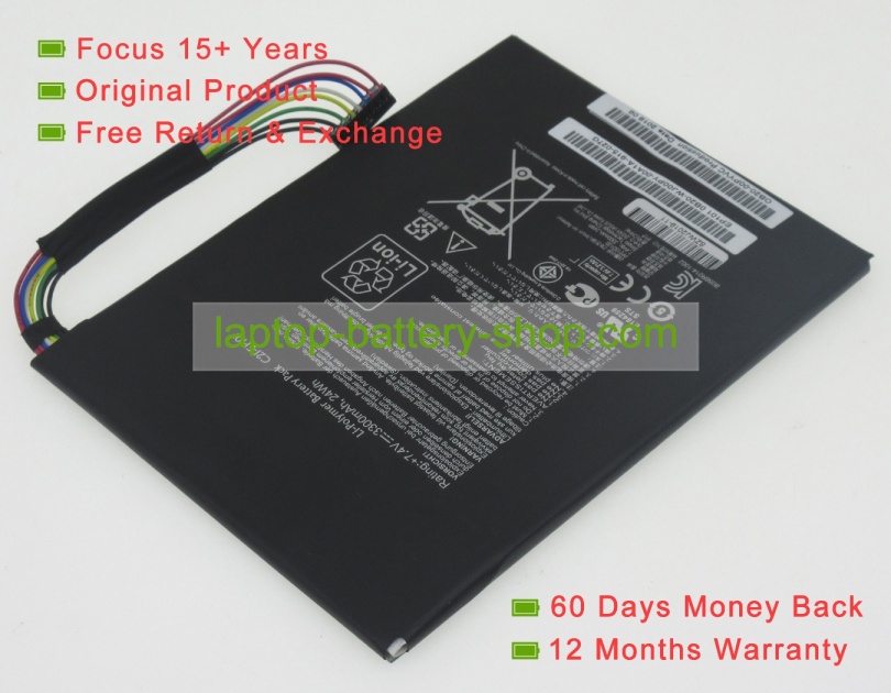Asus C21-EP101, 07G031002902 7.4V 3300mAh replacement batteries - Click Image to Close