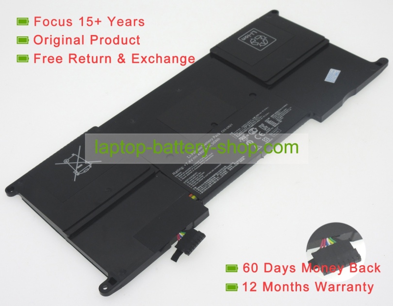 Asus C23-UX21 7.4V 4800mAh replacement batteries - Click Image to Close